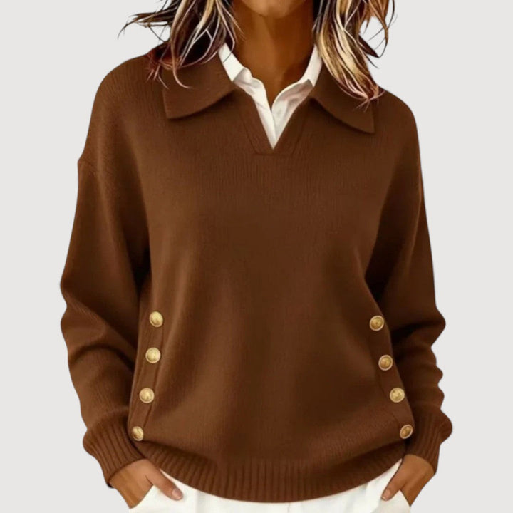 Camila | Jersey con detalles de botones