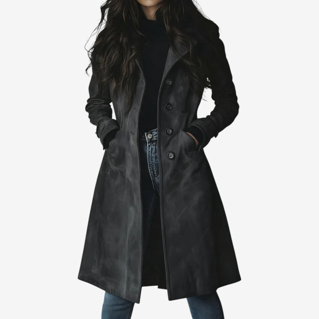 Claudia | Elegante abrigo largo